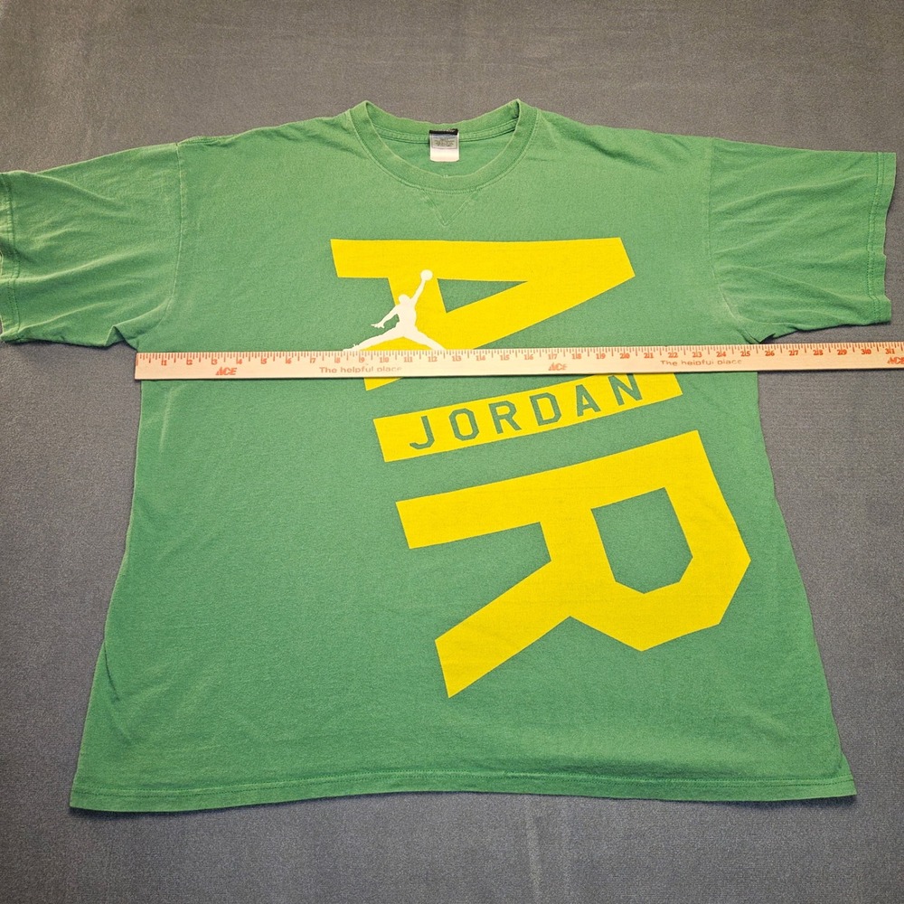Jordan T-Shirt Mens XL Green Air Jordan‎ Graphic Tee Short Sleeve Jumpman Sport